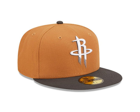 Houston Rockets Tan/Gray Two Tone 59FIFTY Fitted Hat - New Era - 
