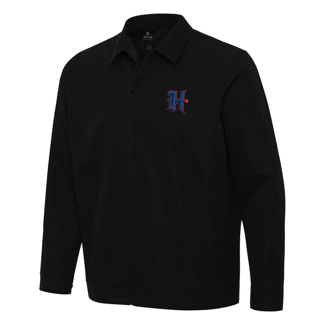 Houston Texans Black Antigua Pivot Jacket - Antigua - 