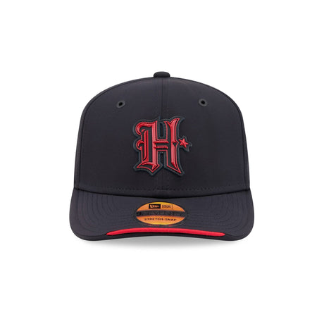 Houston Texans H Logo 2026 NFL Sideline Collection Navy 9SEVENTY Stretch-Snap Hat - New Era - 23850513204