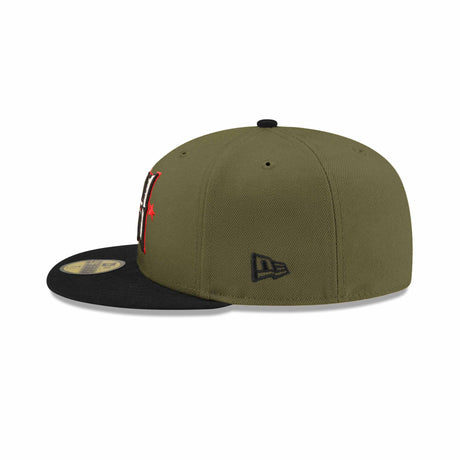 Houston texans Inaugural Season Patch Olive & Black "Field Issue" 59FIFTY Fitted Hat - New Era - 