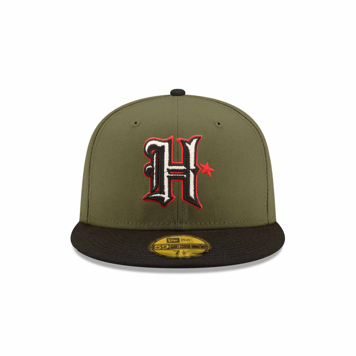 Houston texans Inaugural Season Patch Olive & Black "Field Issue" 59FIFTY Fitted Hat - New Era - 