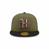 Houston texans Inaugural Season Patch Olive & Black "Field Issue" 59FIFTY Fitted Hat - New Era - 
