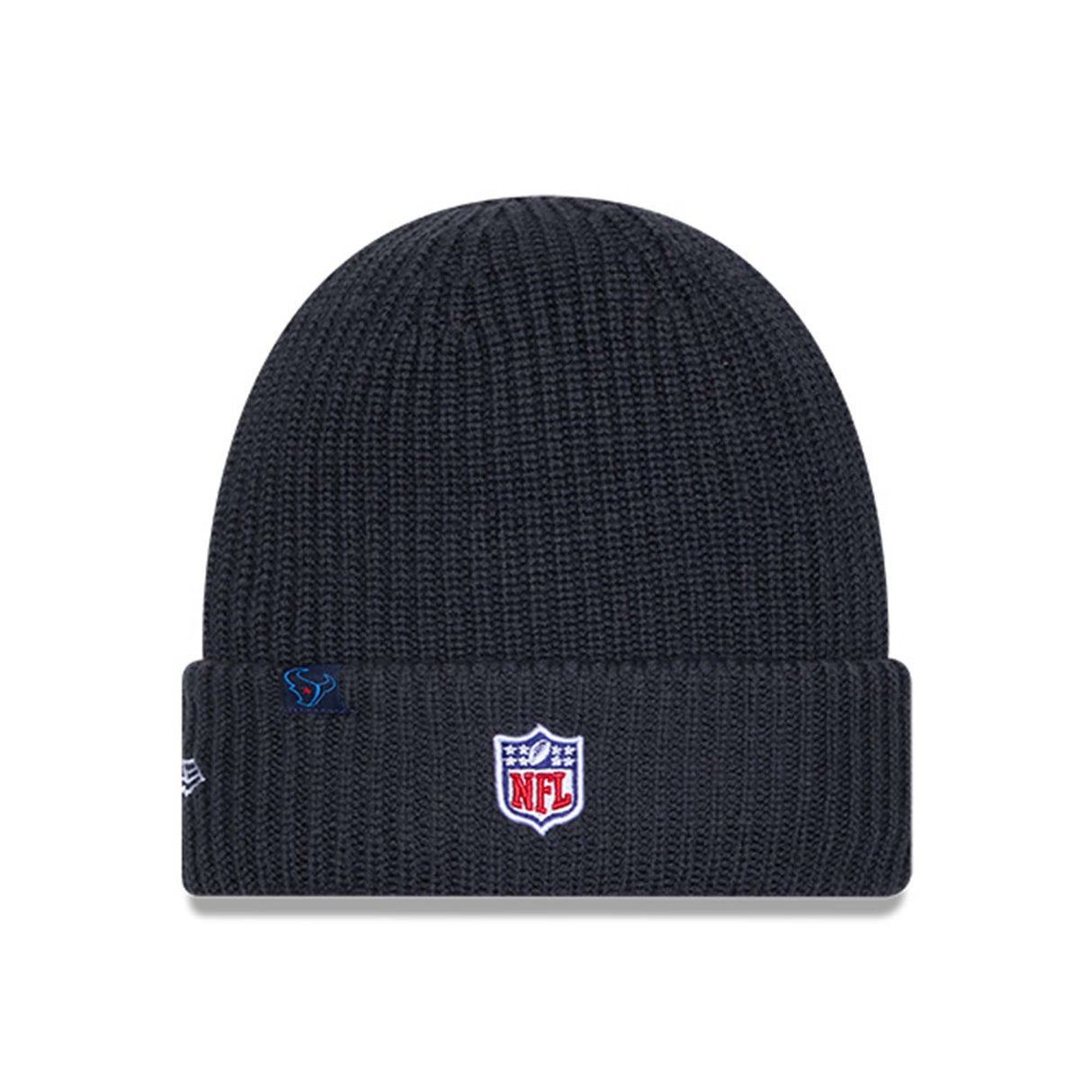 Houston Texans Navy Sideline Cuffed Knit Beanie - New Era - 