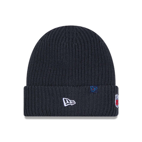 Houston Texans Navy Sideline Cuffed Knit Beanie - New Era - 