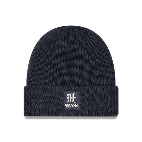 Houston Texans Navy Sideline Cuffed Knit Beanie - New Era - 