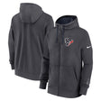 Houston Texans Nike Anthracite Primetime Club Full - Zip Hoodie - Nike - 