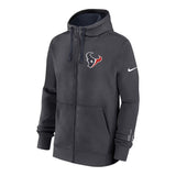 Houston Texans Nike Anthracite Primetime Club Full - Zip Hoodie - Nike - 