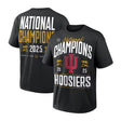 Indiana Hoosiers College Football Playoff 2025 National Champions Black Nike Heavyweight Locker Room Authentic T-Shirt - Nike - 37080162601