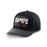 Indiana Hoosiers College Football Playoff 2025 National Champions Locker Room Rise Snapback Hat - Nike - 37080262601