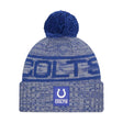 Indianapolis Colts Blue Pom Knit Beanie - New Era - 238302111
