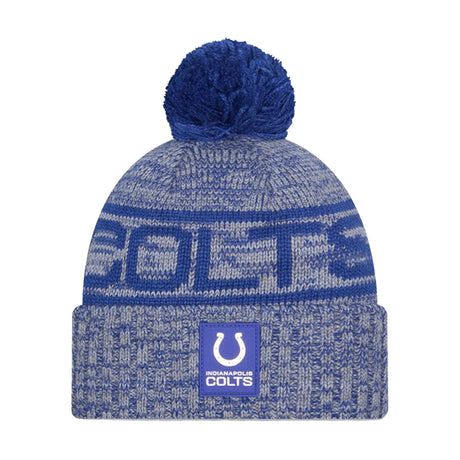 Indianapolis Colts Blue Pom Knit Beanie - New Era - 238302111