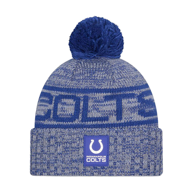 Indianapolis Colts Blue Pom Knit Beanie - New Era - 238302111