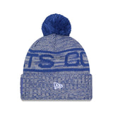 Indianapolis Colts Blue/Gray Pom Knit Beanie - New Era - 