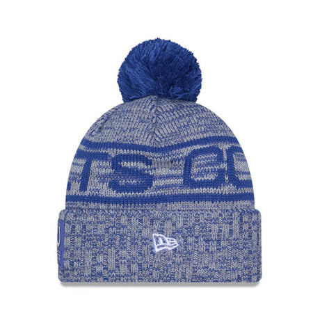 Indianapolis Colts Blue/Gray Pom Knit Beanie - New Era - 