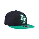 Inland Empire 66ers Green Authentic Collection Navy Green 59FIFTY Fitted Hat - New Era - 232605415423