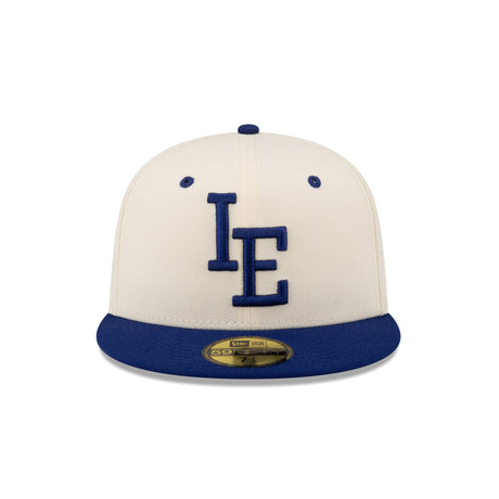 Inland Empire 66ers Theme Night Kings Cream and Blue 59FIFTY Fitted Hat - New Era - 2346402245