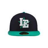 Inland Empire 66ers Two - Tone Alternate Navy & Green 59FIFTY Fitted Hat - New Era - 232606402234