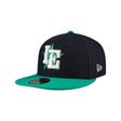 Inland Empire 66ers Two - Tone Alternate Navy & Green 59FIFTY Fitted Hat - New Era - 232606402234