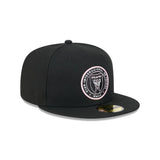 Inter Miami CF Crest Evergreen Black 59FIFTY Fitted Hat - New Era - 23840181301