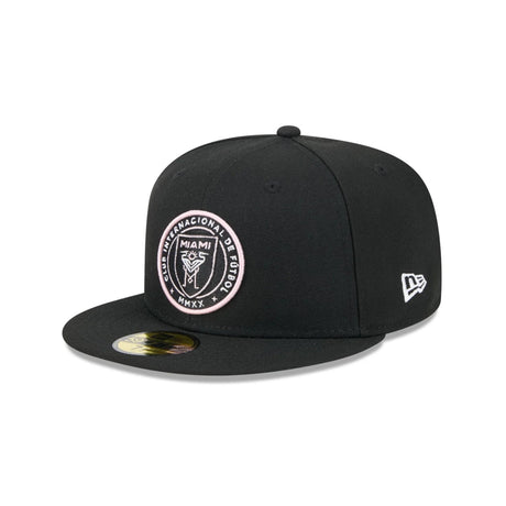 Inter Miami CF Crest Evergreen Black 59FIFTY Fitted Hat - New Era - 23840181301