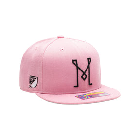 Inter Miami CF Logo Pink Snapback Hat - Fan Ink - 15620181301