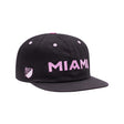 Inter Miami CF Wordmark Black Snapback Hat - Fan Ink - 158402813