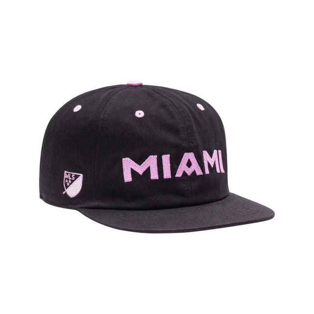 Inter Miami CF Wordmark Black Snapback Hat - Fan Ink - 158402813