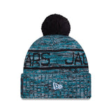 Jacksonville Jaguars Script Pom Cuffed Knit Beanie - New Era - 