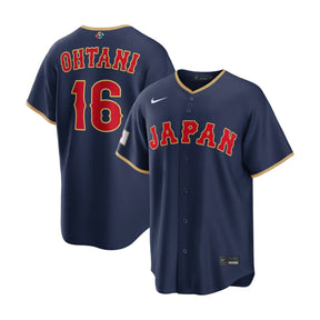 Japan World Baseball Classic Shohei Ohtani 16 Navy Jersey - Nike - 360402719101