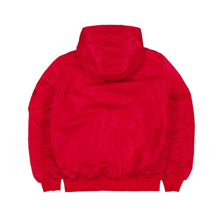 Kansas City Chiefs Alpha Industries L - 2B Hooded Bomber Jacket - New Era - 