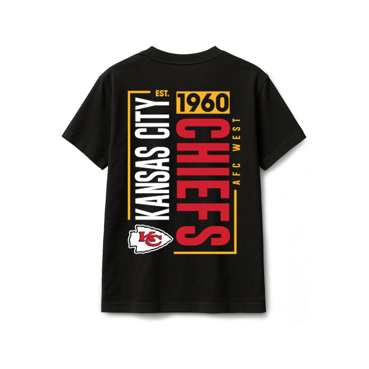 Kansas City Chiefs Black New Era 2 - Hit Boxy T-Shirt - New Era - 