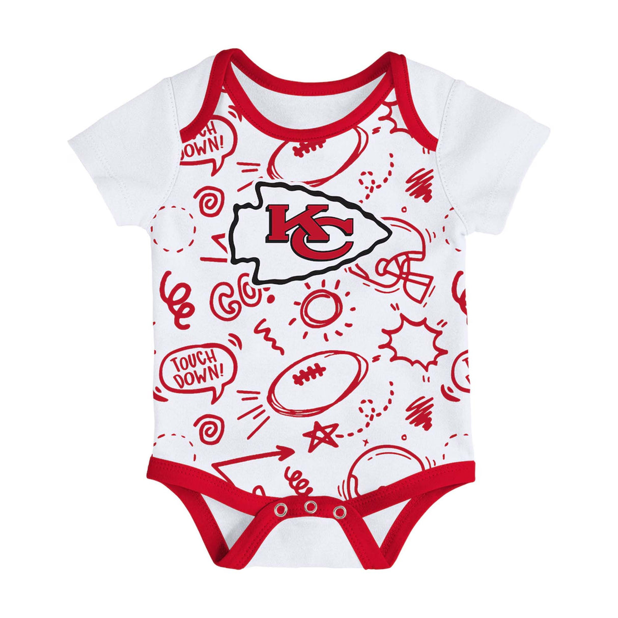 Kansas City Chiefs Infant All Day Play 3 - Piece Bodysuit Set - NFL - 24330111001