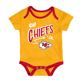 Kansas City Chiefs Infant All Day Play 3 - Piece Bodysuit Set - NFL - 24330111001