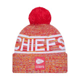 Kansas City Chiefs Red Pom Knit Beanie - New Era - 238302110