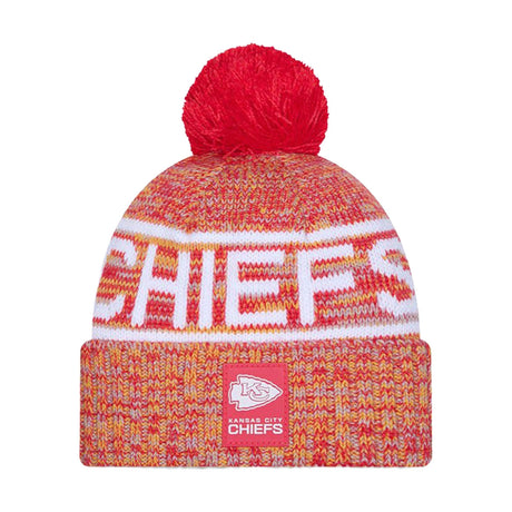 Kansas City Chiefs Red Pom Knit Beanie - New Era - 238302110
