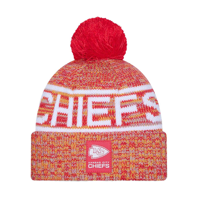 Kansas City Chiefs Red Pom Knit Beanie - New Era - 238302110