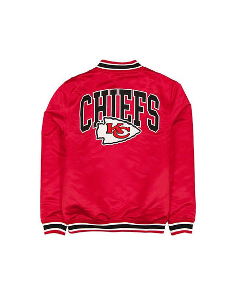 Kansas City Chiefs Red Satin Varsity Jacket - New Era - 