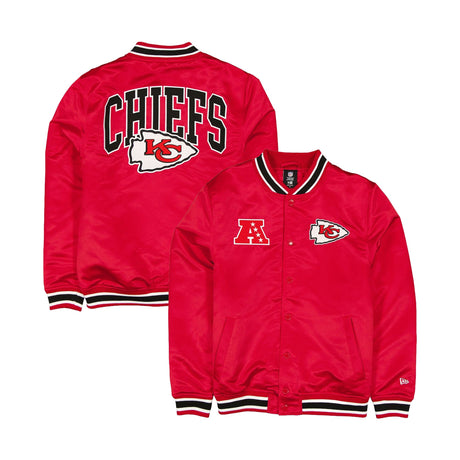 Kansas City Chiefs Red Satin Varsity Jacket - New Era - 23380111001