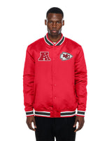 Kansas City Chiefs Red Satin Varsity Jacket - New Era - 