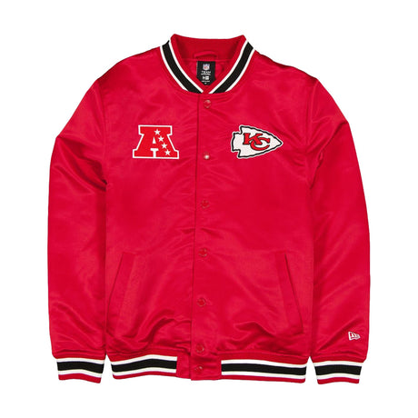 Kansas City Chiefs Red Satin Varsity Jacket - New Era - 23380111001