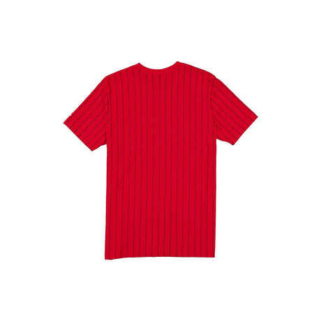 Kansas City Chiefs Red & White New Era Throwback Pinstripe T-Shirt - New Era - 