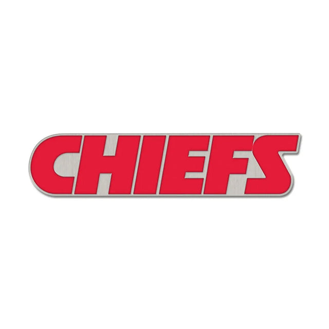 Kansas City Chiefs Wordmark Collector Enamel Pin - Wincraft - 3236011102