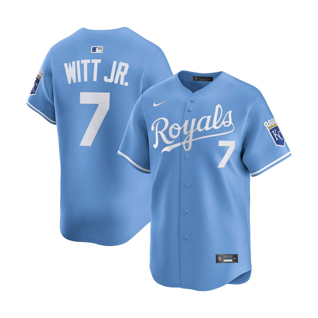 Kansas City Royals Bobby Witt Jr. Light Blue Alternate Limited Jersey - Nike - 235901426101