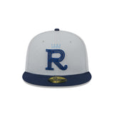 Kansas City Royals Metallic City Gray & Blue 59FIFTY Fitted Hat - New Era - 23334742601