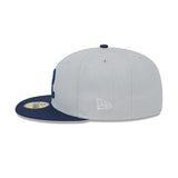 Kansas City Royals Metallic City Gray & Blue 59FIFTY Fitted Hat - New Era - 23334742601