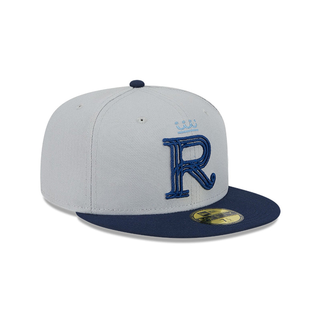 Kansas City Royals Metallic City Gray & Blue 59FIFTY Fitted Hat - New Era - 23334742601