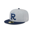 Kansas City Royals Metallic City Gray & Blue 59FIFTY Fitted Hat - New Era - 23334742601