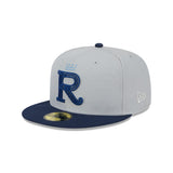 Kansas City Royals Metallic City Gray & Blue 59FIFTY Fitted Hat - New Era - 23334742601