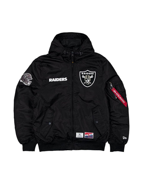 Las Vegas Radiers Alpha Industries L - 2B Hooded Bomber Jacket - New Era - 