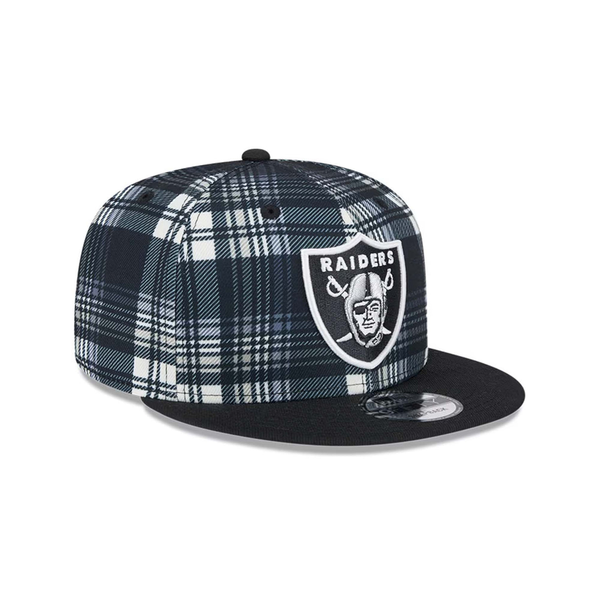 Las Vegas Raiders 2024 Sideline Statement Plaid New Era 9FIFTY Snapback Hat - New Era - 23950912301